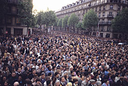 Foule Paris Manifestation