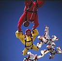 Groupe de parachutistes en chute libre - Toute utilisation et droit réservés par © Photothèque Ducatez