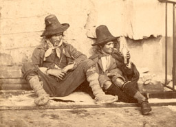 Photographie ancienne - Pifferari XIX siècle - Photo primitive