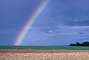 Arc en ciel, plaine et labours - Toute utilisation et droit réservés par © Photothèque Ducatez