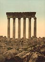 Liban - Ruines du temple du Soleil à Baalbek par Bonfils - Toute utilisation et droit réservés par © Photothèque Ducatez